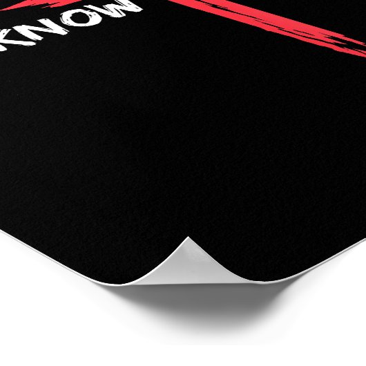 私は知らないが、私は知っている男イエス・クロス・クリスティーおもしろい ポスター (角)