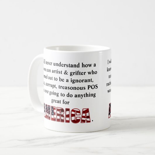 私は知られている詐欺師の方法を理解しない&.. コーヒーマグカップ (正面左)