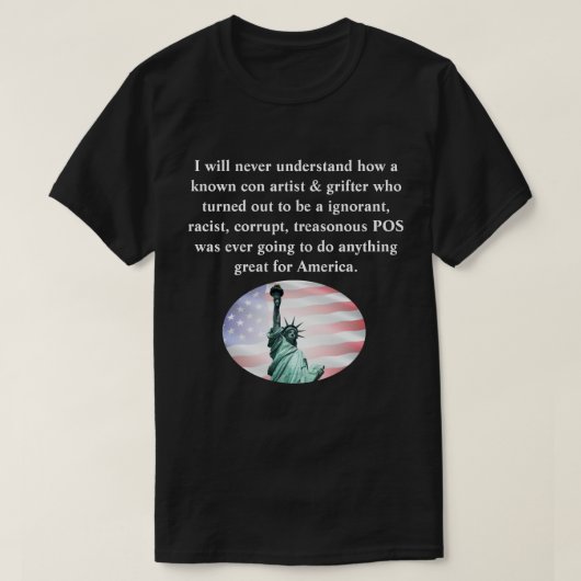 私は知られている詐欺師の方法を理解しない&.. Tシャツ (デザイン正面)