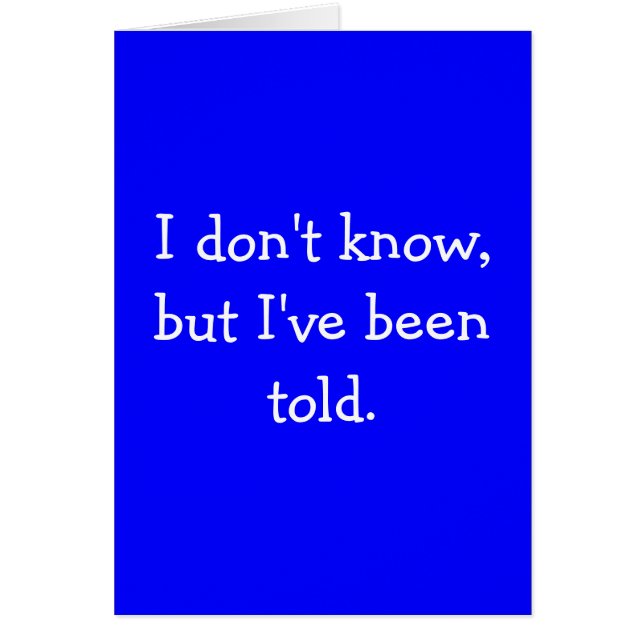 私は知りませんが、言われました (正面)