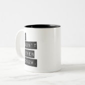 私は知りません ツートーンマグカップ (正面左)