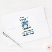 私は短い皮肉ではないおもしろい ラウンドシール (封筒)