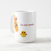 私は短くないです、大きさで分類される私ですおもしろい! コーヒーマグカップ (正面左)