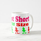 私は短くないです、私です小妖精や小人によって大きさで分類されるコーヒー・マグ コーヒーマグカップ (正面右)