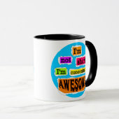 私は短くないです、私集中された素晴らしいです- マグカップ (正面右)