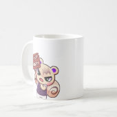 私は短くない!-マグ コーヒーマグカップ (正面左)