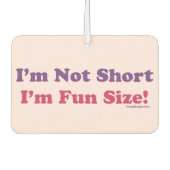 私は短くはない私はおもしろいサイズ！ カーエアーフレッシュナー (正面)