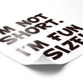 私は短くはない私はおもしろいサイズ フォトプリント            (角)