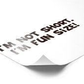 私は短くはない私はおもしろいサイズ フォトプリント            (角)