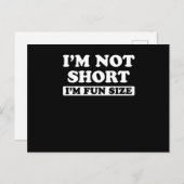 私は短くはない私はおもしろいサイズ ポストカード (正面/裏面)