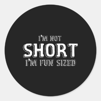 私は短くはない私はおもしろいサイズ ラウンドシール