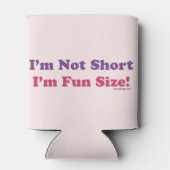 私は短くはない私はおもしろいサイズ！ 缶クーラー (裏面)