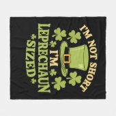 私は短くはない私はレプレショーンサイズのセントパトリックの フリースブランケット (正面(横))