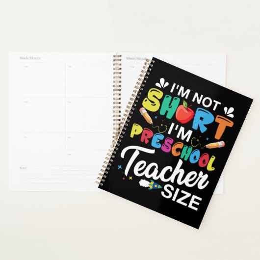 私は短くはない私は幼稚園先生 プランナー手帳 (ディスプレー)