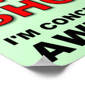 私は短くはない私は集中してい素晴らしる ポスター (角)