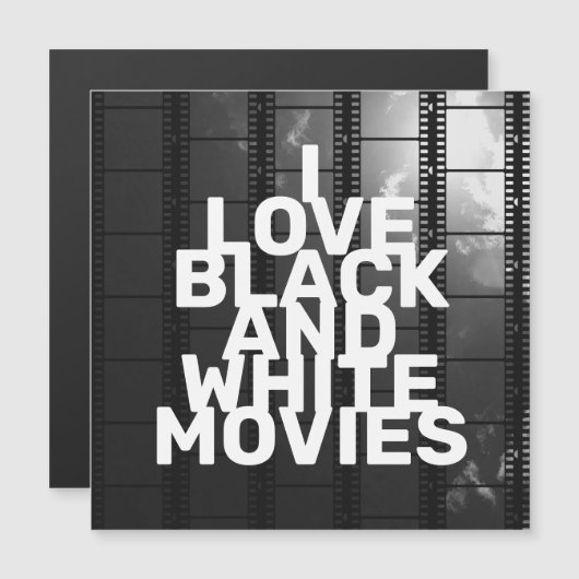 私は短編映画の白黒が大好きだ (正面/裏面)