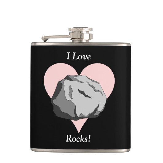 私は石を愛します! フラスク (正面)
