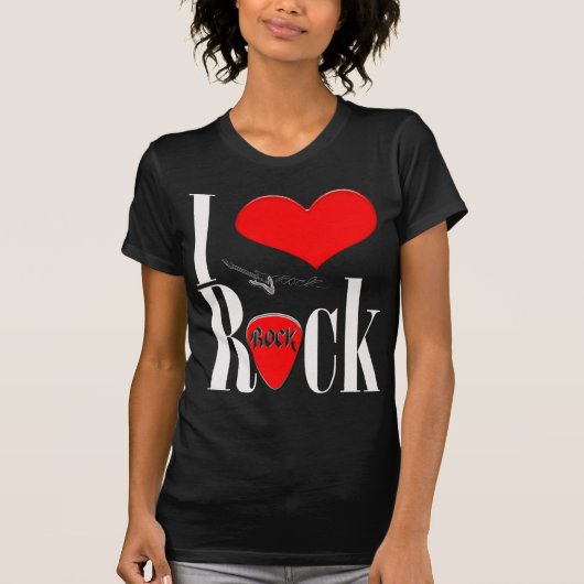 私は石を愛します Tシャツ (正面)