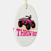 私は石を投げます セラミックオーナメント (右)