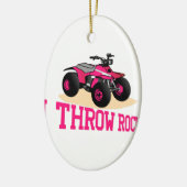 私は石を投げます セラミックオーナメント (左)