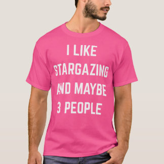 私は石畳が好きで、3人でアストロノをスター Tシャツ