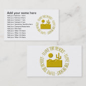 私は砂漠が大好きだ 名刺 (正面/裏面)