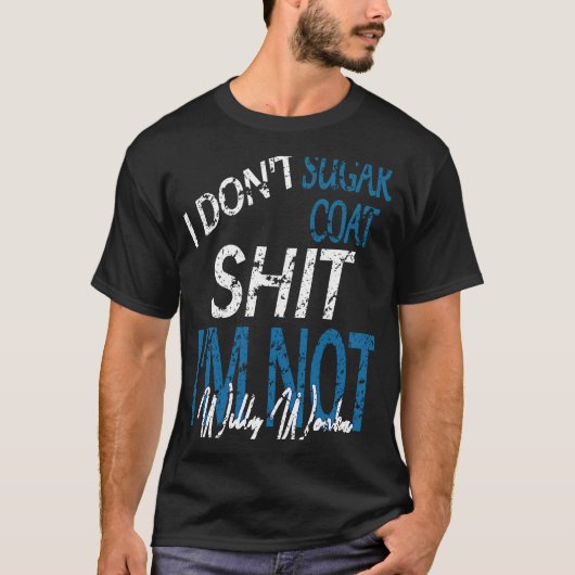 私は砂糖コートの失礼な皮肉な大人のユーモア Tシャツ (正面)