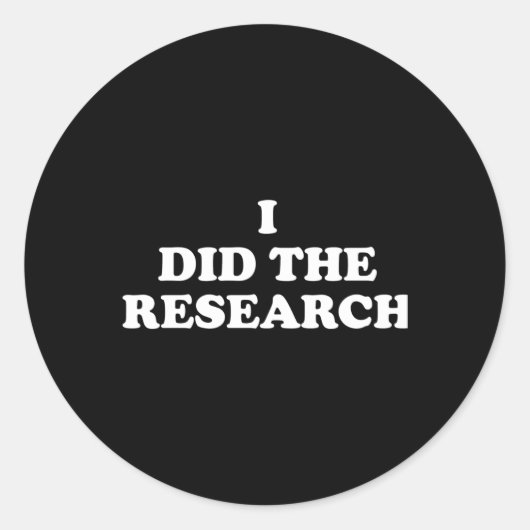 私は研究シールを貼った ラウンドシール (正面)