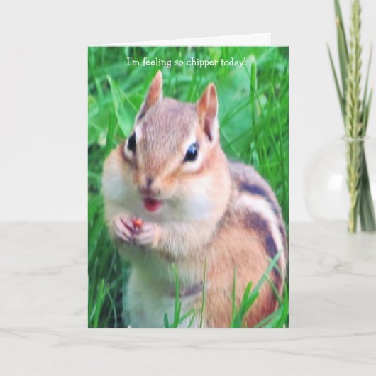 私は砕木機を今日感じます! カード (正面)