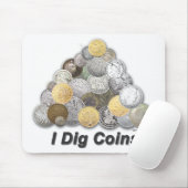 私は硬貨を掘ります マウスパッド (マウス)