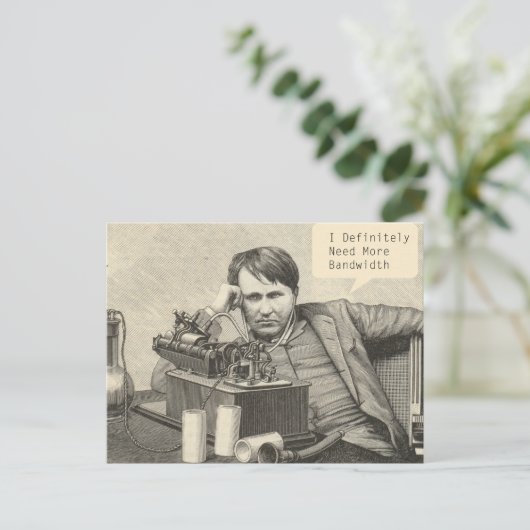 私は確かに多くの帯域幅を必要とする ポストカード (スタンド正面)