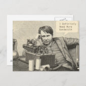 私は確かに多くの帯域幅を必要とする ポストカード (正面/裏面)