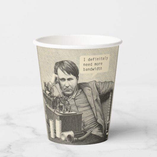 私は確かに多くの帯域幅を必要とする 紙コップ (正面)