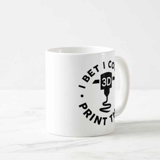 私は確信できるプリント コーヒーマグカップ (正面右)