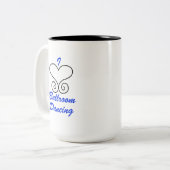 私は社交ダンスのコーヒー・マグを愛します ツートーンマグカップ (正面左)