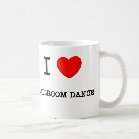 私は社交ダンスを愛します コーヒーマグカップ (右)