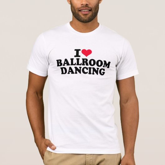 私は社交ダンスを愛します Tシャツ (正面)