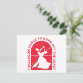 私は社交ダンスを踊って燃え尽熱狂するくす ポストカード (スタンド正面)