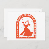 私は社交ダンスを踊って燃え尽熱狂するくす ポストカード (正面/裏面)