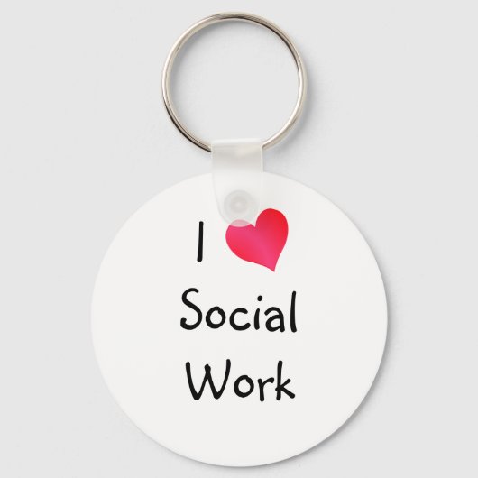 私は社会事業が大好き キーホルダー (正面)