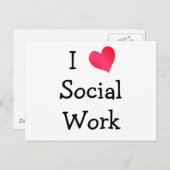 私は社会事業が大好き ポストカード (正面/裏面)