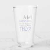 私は社会人で常に正しいと思っている タンブラーグラス (裏面)