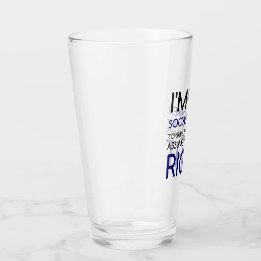 私は社会人で常に正しいと思っている タンブラーグラス (右)