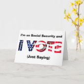 私は社会保障に賛成で投票する カード (黄色い花)