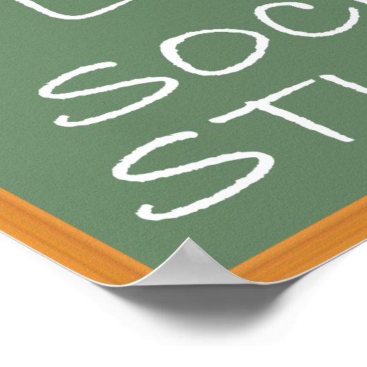 私は社会勉強が大好き ポスター (角)