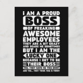 私は社員誇りを持ったShのフレッ素晴らしクボス エンクロージャーカード (裏面)