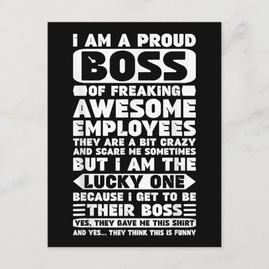 私は社員誇りを持ったShのフレッ素晴らしクボス エンクロージャーカード (正面)