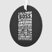 私は社員誇りを持ったShのフレッ素晴らしクボス オーナメント (正面)