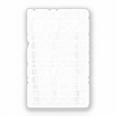 私は社員誇りを持ったShのフレッ素晴らしクボス シール (正面)