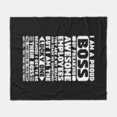 私は社員誇りを持ったShのフレッ素晴らしクボス フリースブランケット (正面(横))